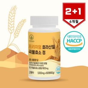 자연울림 카뮤트 호라산밀 곡물 효소 1000mg, 3개, 60정