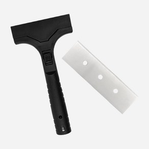 월드크린 원터치 롱 흑칼집 + 칼날 20p 인덕션 벽지 스티커 물때 껌 제거 청소 칼 헤라 스크래퍼, 1개