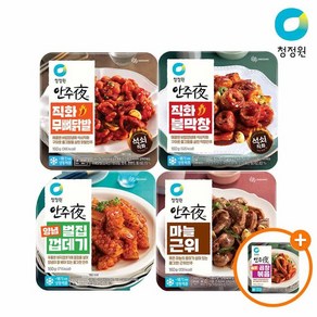 청정원 안주야4종 택 x 4개 골라담기 +(증)매운곱창볶음160g, 160g