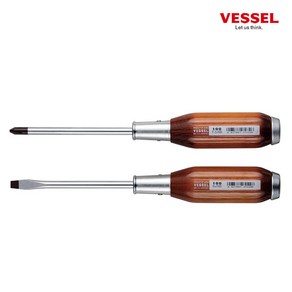 베셀 NO 100 나무 다가네 드라이버 100 150mm 일자 십자 6mm 8mm, 2X100(+), 1개