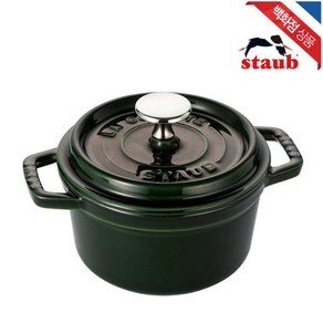 [_]스타우브 원형 꼬꼬떼 무쇠냄비 14cm 바질그린 (ST101485), 1개