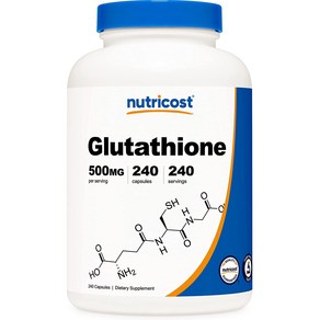 Nuticost 뉴트리코스트 글루타치온 L Glutathione 500mg 240캡슐, 1개, 2kg