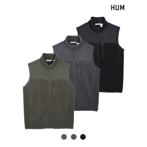 흄(HUM) [HUM]남)폴라플리스 하이넥 VEST(FHOWCVX184M)