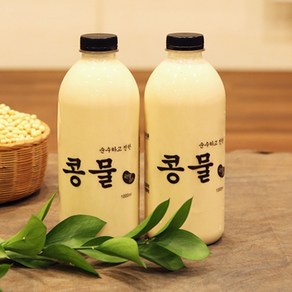 맷돌로 갈아만든 순진식품 콩물 1000ml (국산콩 사용), 1L, 2개