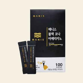 매니스 블랙 코나 아메리카노 100T, 2박스, 100개입, 100g