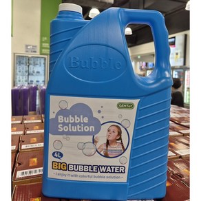 BUBBLE REFILLER 친환경 비누방울 비눗방울 자동 버블건 리필액 비누방울액 비눗방울액, 용액 4L, 1개