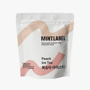 qs)민트라벨 복숭아 아이스티 파우더 1kg