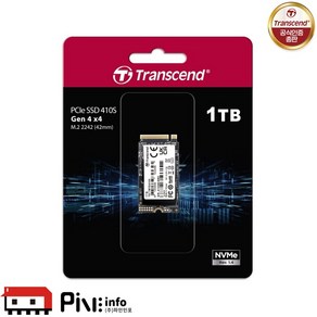 트랜센드 MTE410S M.2 2242 NVMe Gen4 1TB TLC 파인인포