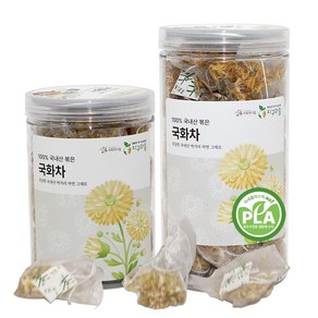 지구마을 옥수수전분 생분해필터 PLA 국내산 국화차 삼각티백차 전통차, 0.6g, 50개입, 1개