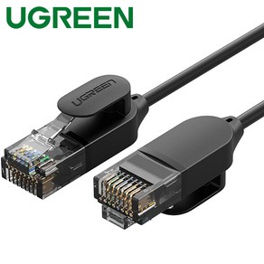 유그린 CAT6A UTP 얇은 랜선 Ulta Slim 랜케이블 1m U-70332, 1개