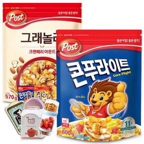 포스트 오레오 오즈 500g+크랜베리 아몬드 그래놀라 570g(파우치)+사은품 시리얼, 1개