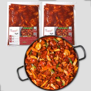 춘천 한입 신선닭갈비 700g 일반맛 양념 밀키트 택배 캠핑음식