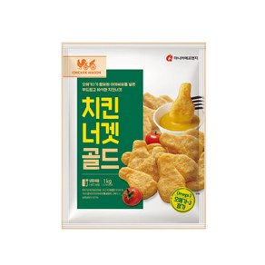 [마니커에프앤지] 치킨너겟골드1kg 2봉, 1kg, 2개