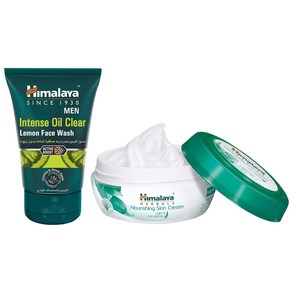 Himalaya MEN Intense Oil Clea Lemon Face Wash 100ml & Himalaya Nouishing Skin Ceam 100ml, 1개, 200g