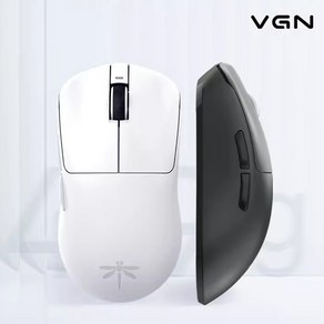 [chengyi] 최신상 VGN 잠자리 F1무선 USB 게이밍 마우스 /2.4G+유선 연결OK/5키/ 26000dpi 초경량 PAW3395, 화이트F1 PRO, Nodic 2833칩+49g +65H속항기간