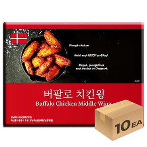 1박스) 푸드맥스 덴포 버팔로윙 1kg x 10개입, 10개