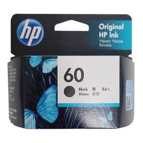 HP HP No.60 CC640WA CC643WA 정품잉크 C4780 F4480, 검정(CC640WA), 1개