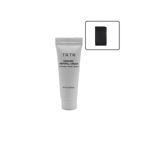 TRTR 티르티르 펩티필 도자기크림 물광크림 고보습크림 (헤어시트 1매 ), 1개, 10ml