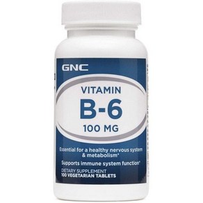 GNC 비타민B 비타민비 B6 100mg 100 유로드 해외현지 코스트코 아이허브 미국 직구, 100정, 1개