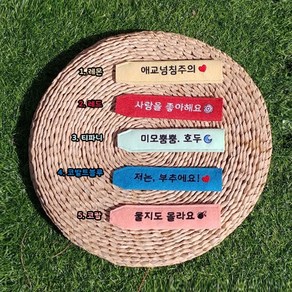 댕냥라이프 강아지 메세지 네임택 리드줄 슬리브 산책 반려견 인식표 (주문제작), 레드, 1개