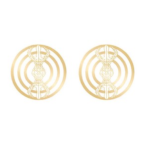 24K GOLD 종기마크 메탈스티커 33mm / 불교용품