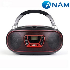 아남 PA-320/USB/SD카드/CD/MP3/FM라디오/이어폰AUX단자 CD포터블 MP3 CD지원 라디오