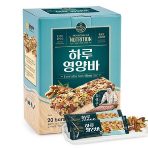 호정가 하루영양바 (20개입) / 견과류 가득 프리미엄 뉴트리션바, 1개, 500g