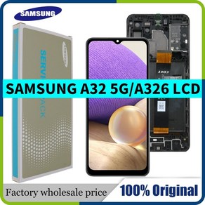 휴대폰 호환 액정수리 LCD교체 원본 samsung galaxy a32 5g a326 sm a326b lcd 디스플레이 화면 교체 samsung a32 5g sm a326b, 블랙 프레임 없음, 1개