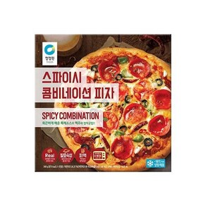 상세설명참조 청정원 스파이시 콤비네이션 피자 340g, 1개