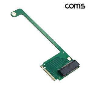 Coms IH840 M.2 SSD NVMe M Key 전용 2230 to 2280 변환 확장 어댑터 우향꺾임 M키 5핀 전용 M.2 PCle 4.0 SSD, 1개