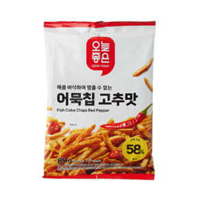 오늘좋은 어묵칩 고추맛 (85G), 2개, 85g