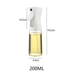조리기구 큐 투명 요리 오일 병 올리브 스프레이 소스 분무기 세트 주방 다이닝 바 홈 식기, [01] White 200ML 1pc
