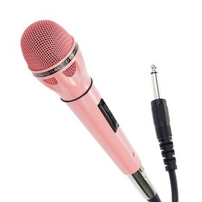 Coms 고감도 다이나믹 유선 마이크 6.3mm Pink MP202