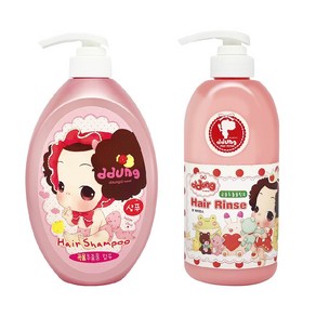 뚱 베이비 대용량 샴푸 750ml + 린스 500ml