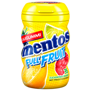 멘토스 Mentos 무설탕 츄잉껌 풀 프루츠, 1개, 70g