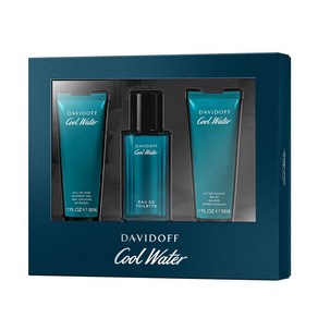 [공식수입원] 다비도프 쿨워터 EDT 세트(EDT 40ml+샤워젤 50ml+애프터쉐이브밤 50ml), 50ml, 1개