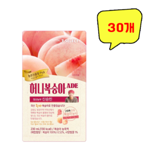 쟈뎅 허니 복숭아 에이드 파우치음료 230ml, 30개