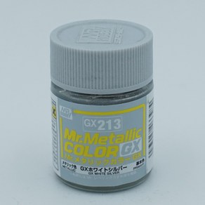 군제 Mr 하비 GX213 화이트 실버 메탈릭 18ml 락카도료