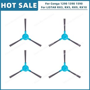 교체 부품 액세서리 필터 사이드 브러시 호환 라이스타 LISTAR RX3 RX5 RX9 RX10 / Cecotec Conga 12, 11 Set A