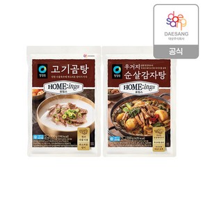 청정원 호밍스 냉동국탕류2종(순살감자탕고기곰탕) 택 3개 골라담기, 우거지순살감자탕 2개+고기곰탕 1개, 700g