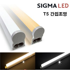 시그마 LED T5 간접 조명 슬림형광등 무드등 2P 5W 10W 15W 20W, 선택2 300mm 주광색 5W, 1개