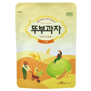 [장흥상생상회] 고소담백 칼로리 부담 없는 뚜부과자50g, 50g, 1개