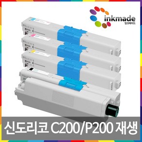 신도리코 P200 재생토너 P200dn P201dn P205cn P206dn C200 P200T5KK P200T5KC P200TKM P200TKY, 4. 노랑재생토너, 1개