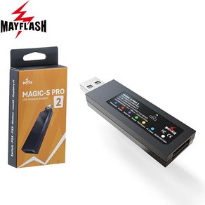 Mayflash MAGIC-S PRO 2 무선 USB 어댑터 Xbox 시리즈 X S 컨트롤러 컨버터 PS4 스위치 PC용 PS5 DualSense 게임패드용, 1개