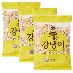 국내산 강냉이 NON-GMO 옛날방식 그대로 고소한 뻥튀기, 3개, 180g