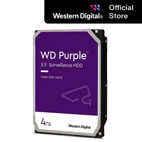 [WD대리점] WD Puple 4TB WD43PURZ 3.5 SATA CCTV HDD 정품 하드디스크