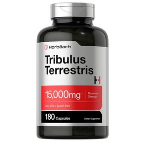 미국 호바흐 Hobaach 트리뷸러스 테레시스 남가새 15 000mg 180캡슐 1팩, 1개