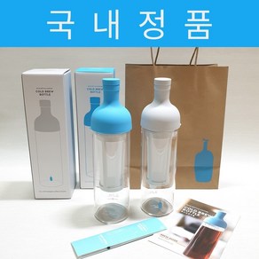 블루보틀 콜드브루 보틀 750ml 더치커피 [선물용 쇼핑백 포함], 블루, 1개