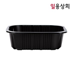 [ILYONG] 실링용기 JH 19156 1100ml 100개 검정, 1개