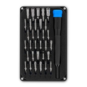 IFixit Moay 드라이버 키트 - 스마트폰 게임 콘솔 및 소형 전자 제품 수리용 정밀 비트 32개 181501, 1개